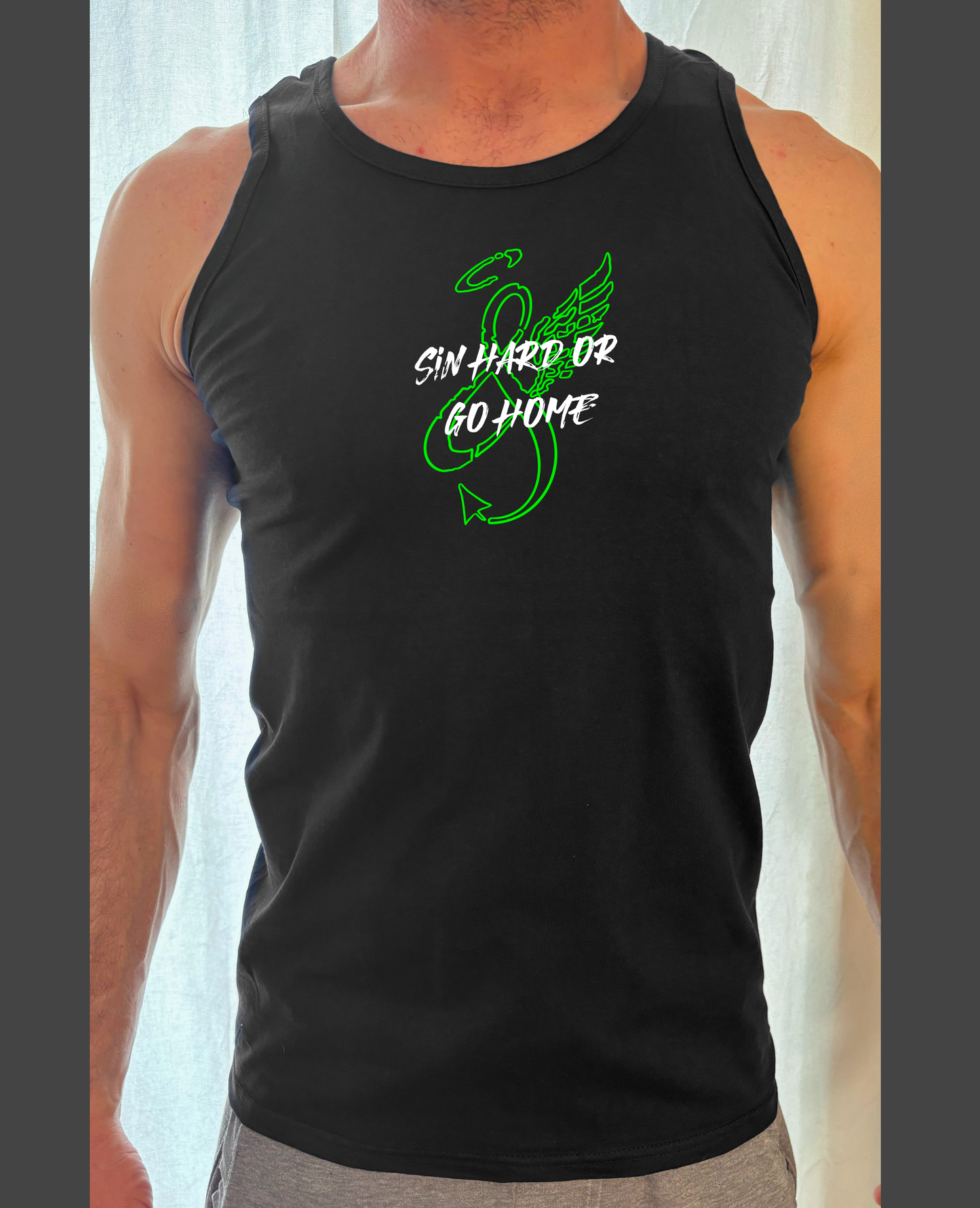 Sin Hard or Go Home Tanktop/T-Shirt
