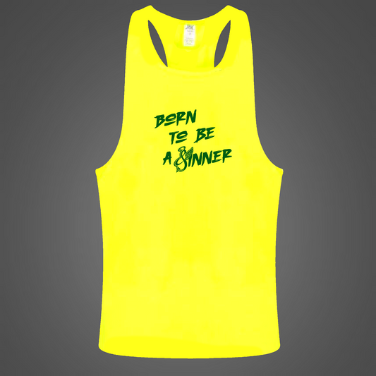 Haut de plage néon Born to be a Sinner