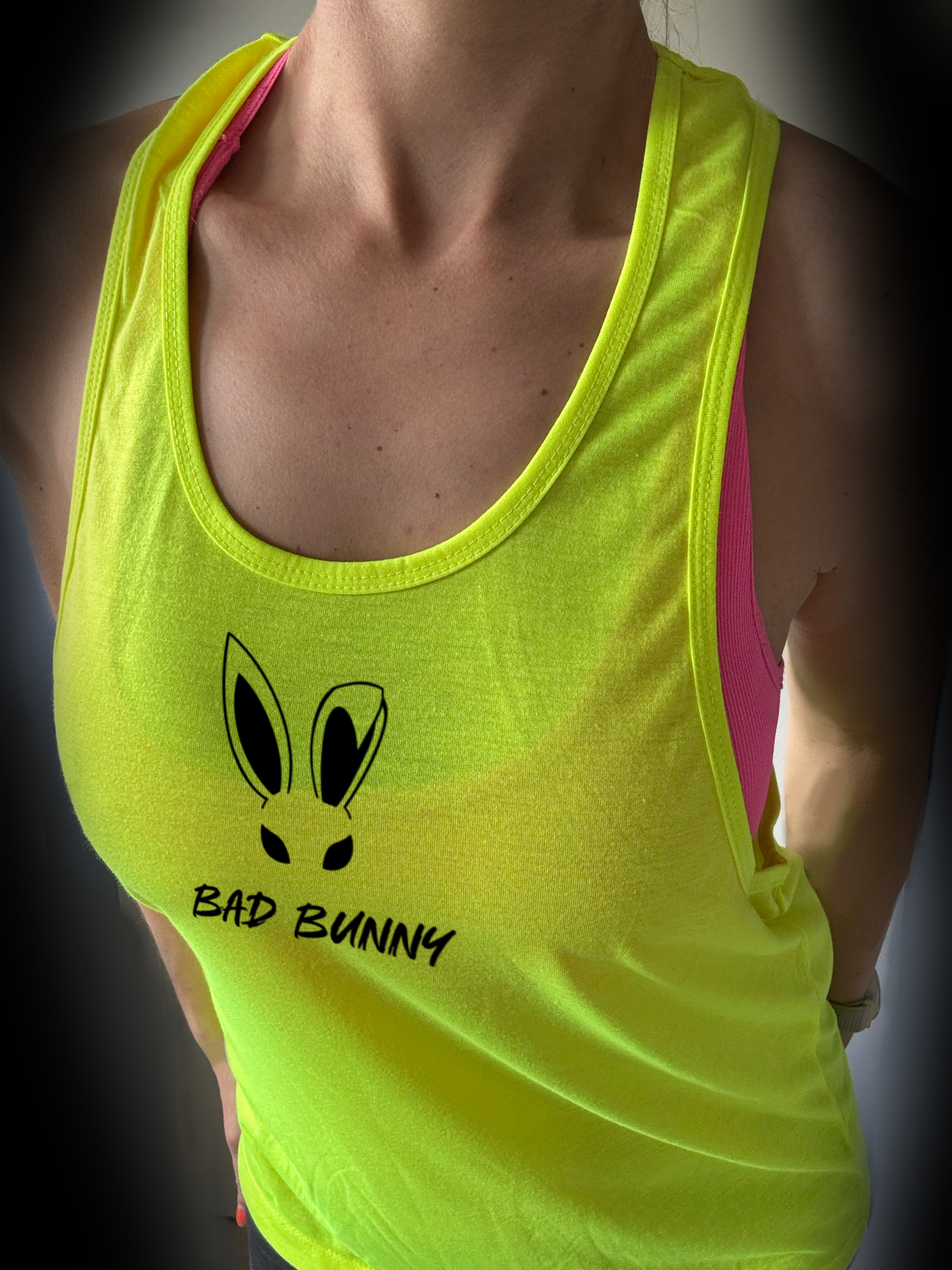 Neon Bad Bunny Beach Top