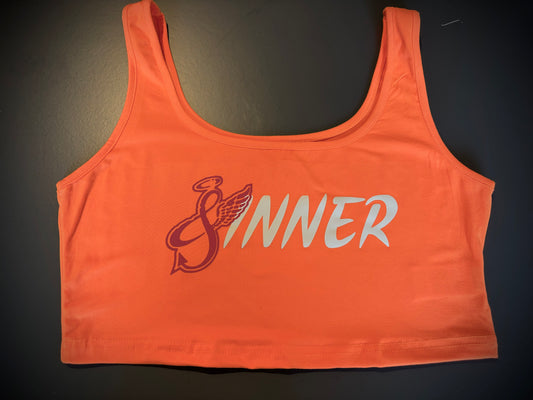 Sinner Crop Top Orange