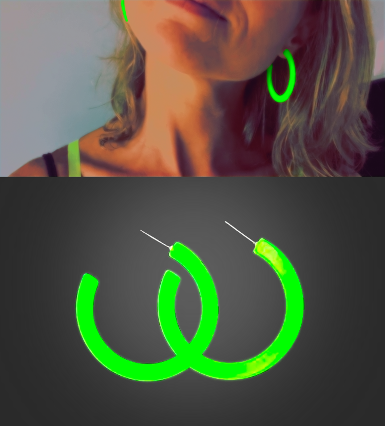 Fluo Party Oorbellen