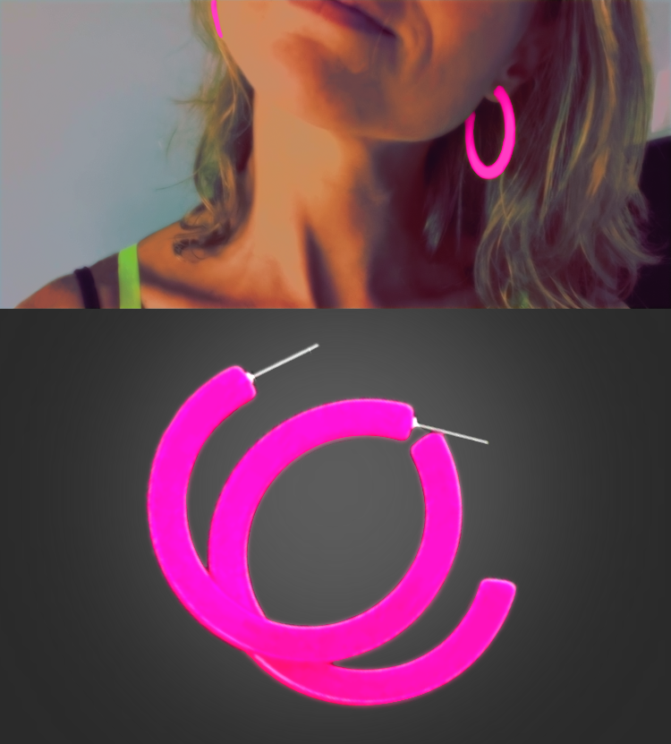 Fluo Party Oorbellen