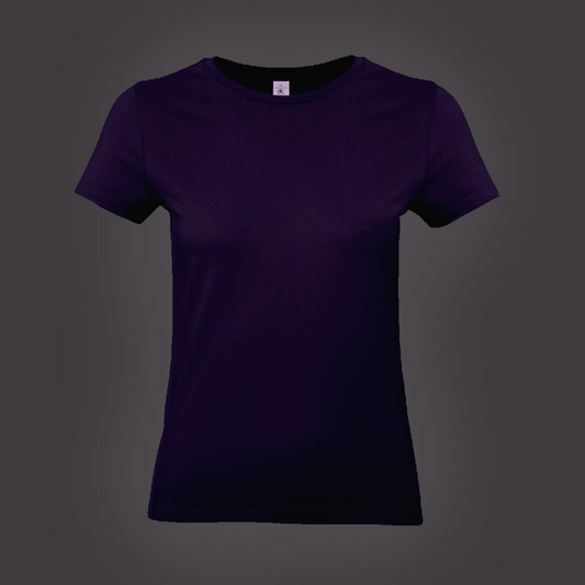T-shirt Base Femme Violet Foncé