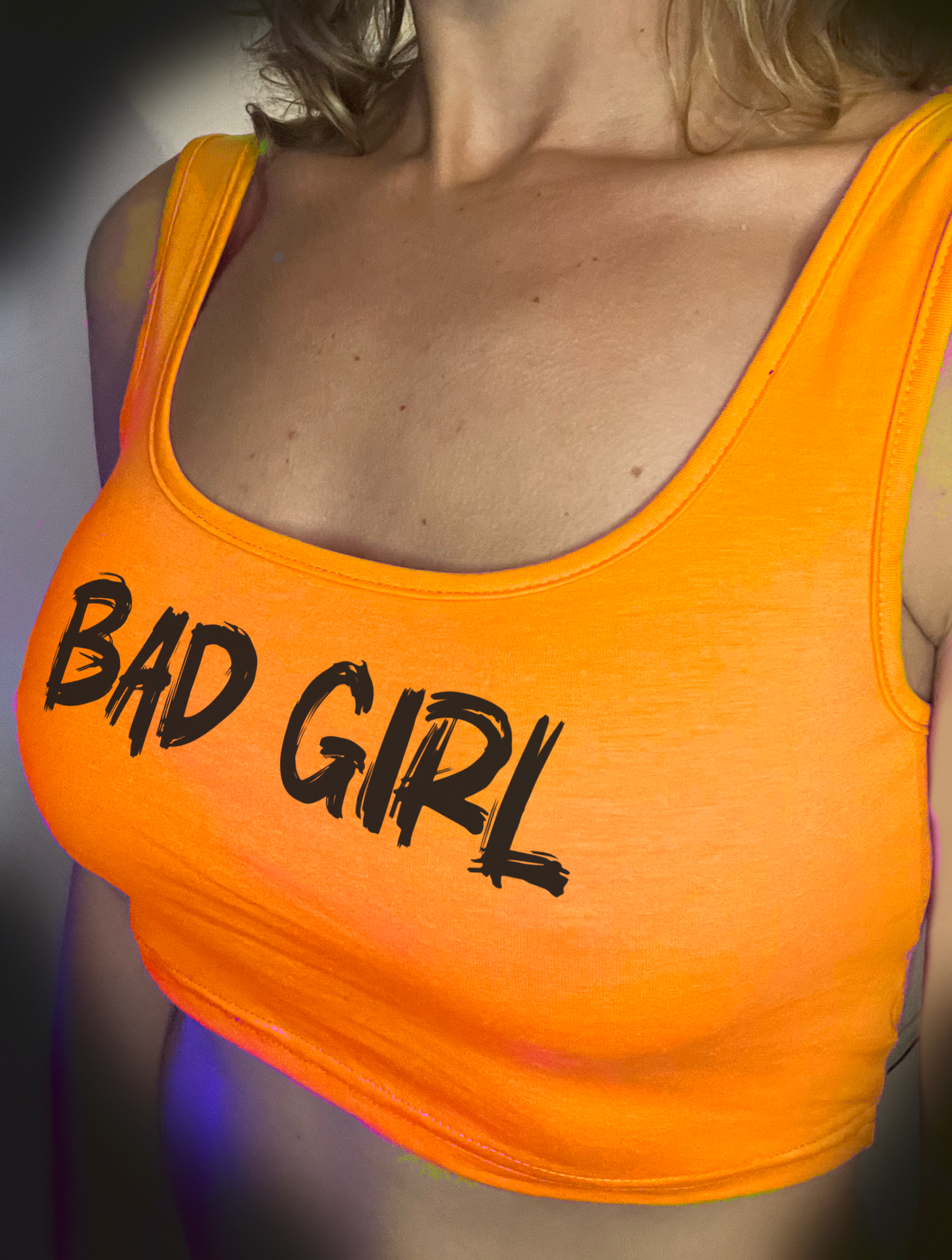 Base Crop Top Oranje