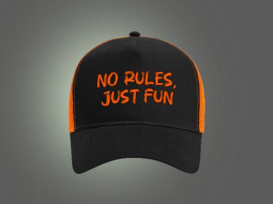 No Rules Just Fun Trucker Hat