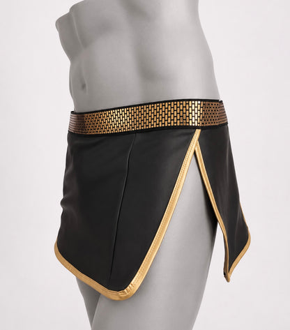 Black & Gold Gladiator Kilt