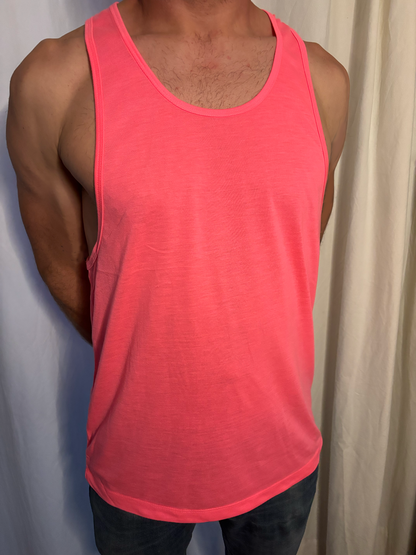 Base Tank Top Fluo Rose (unisex)