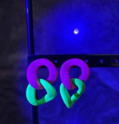 Large Rings Fluo Earrings