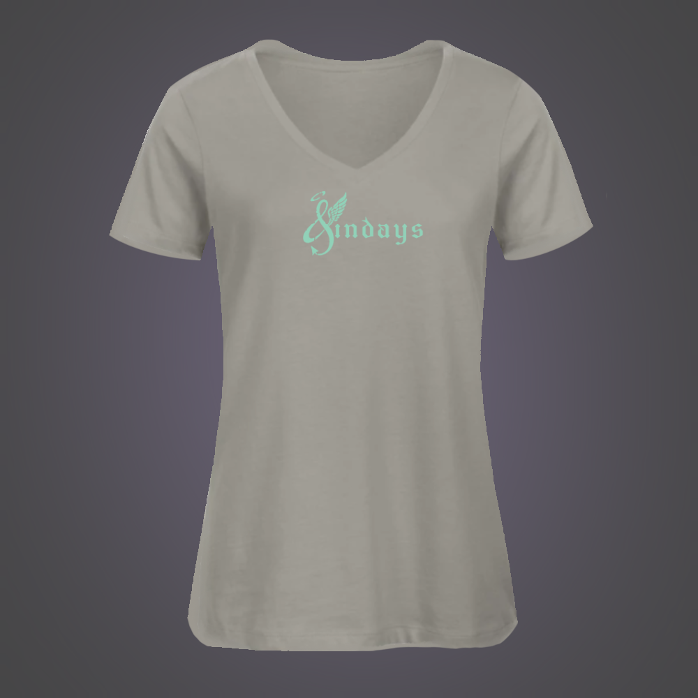 Sindays V-hals T-Shirt Vrouw