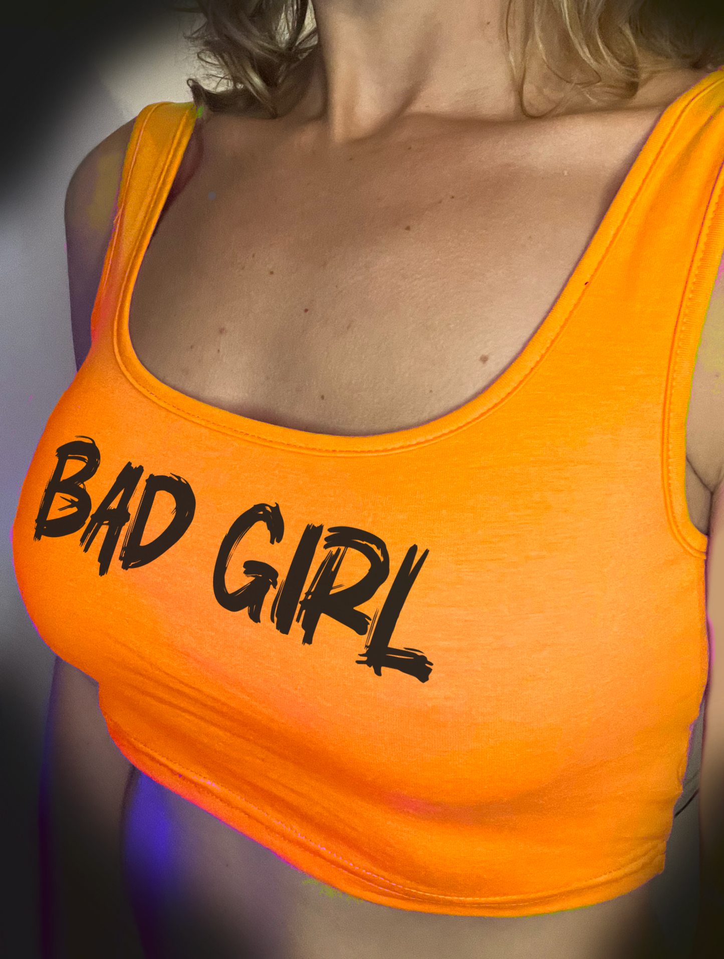 Bad Girl Crop Top Oranje!