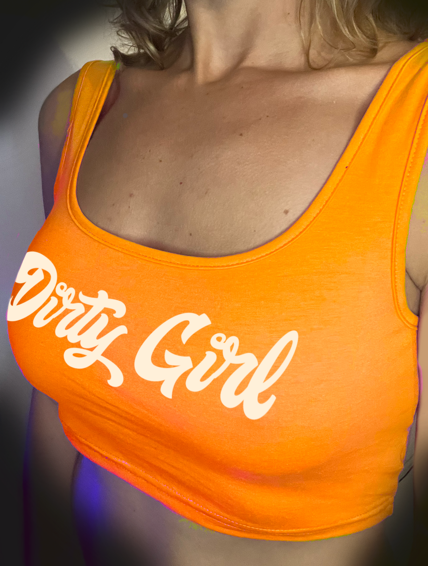 Base Crop Top Oranje