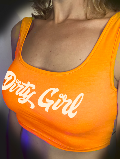 Base Crop Top Orange