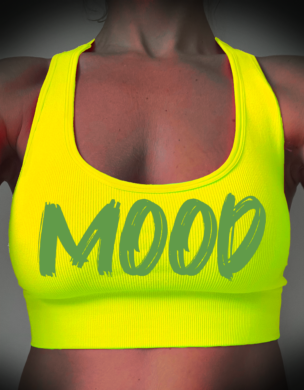 Fluo Yellow Stretch Top