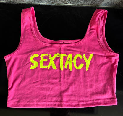 Sextacy Crop Top Pink!