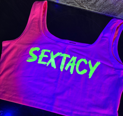 Sextacy Crop Top Pink!